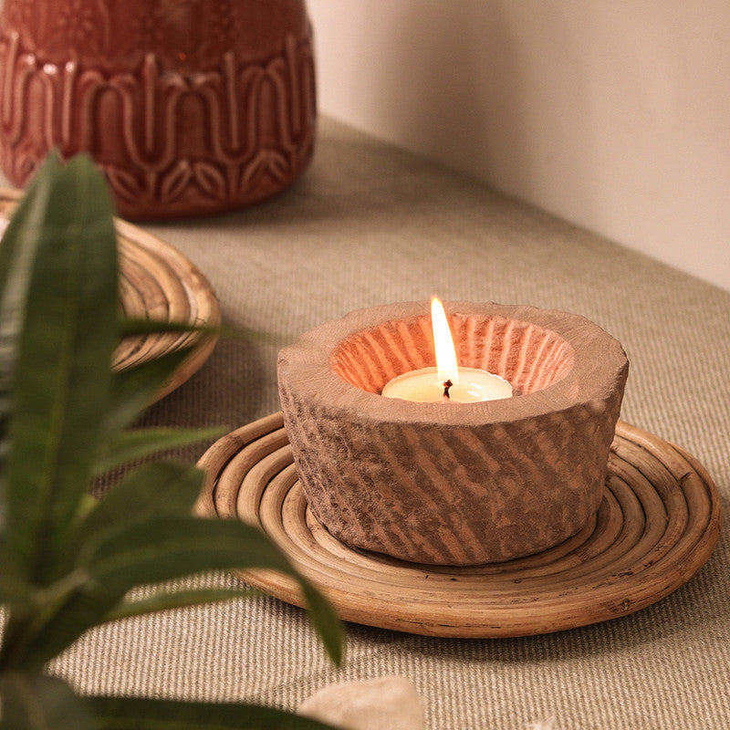 Stone Tea Light Holder