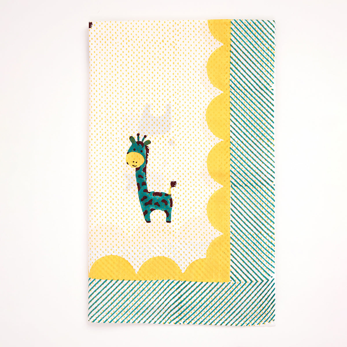 Cot Bedding Set- My Best Friend the Giraffe - Teal