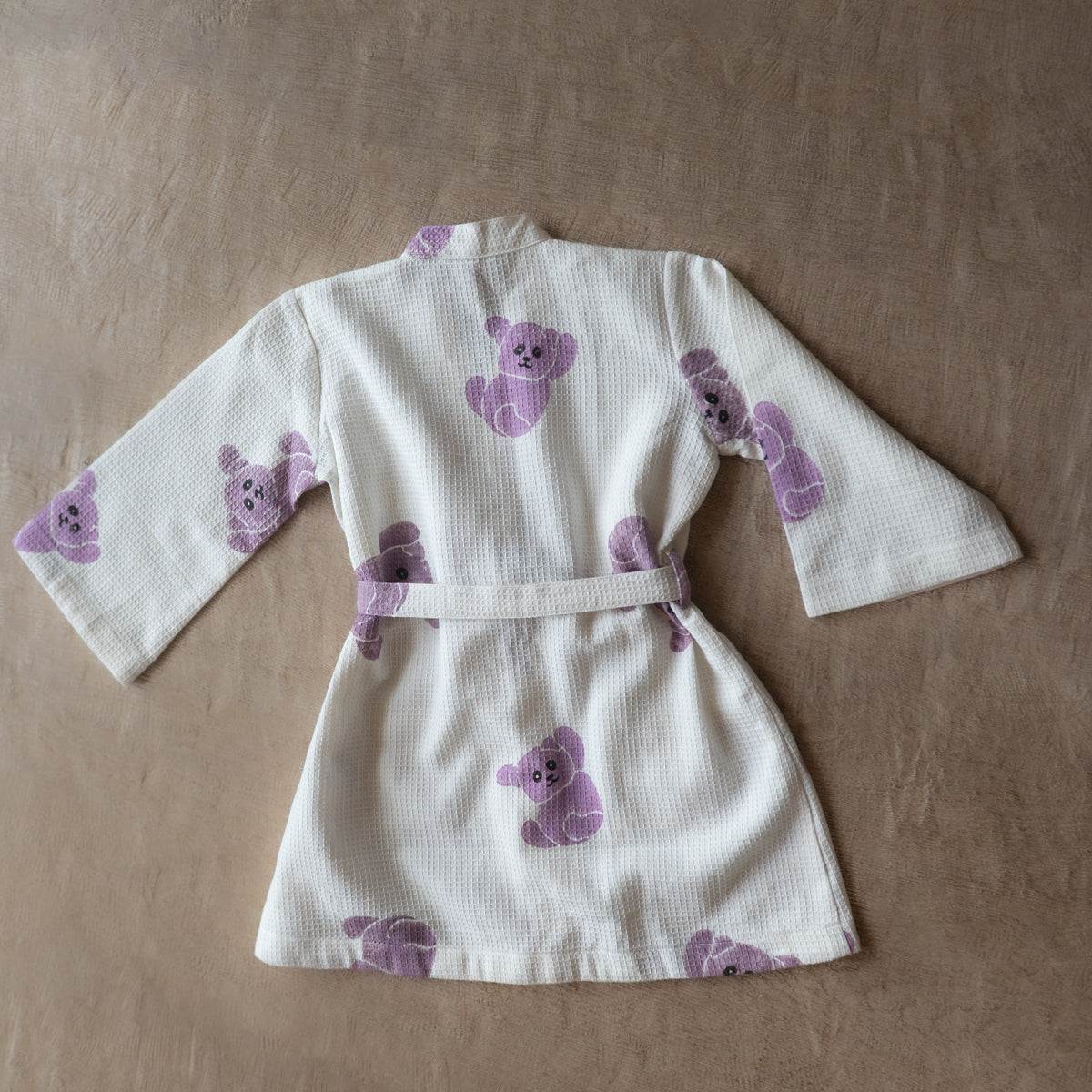 Organic Cotton Baby Bath Robe - Koala | Purple