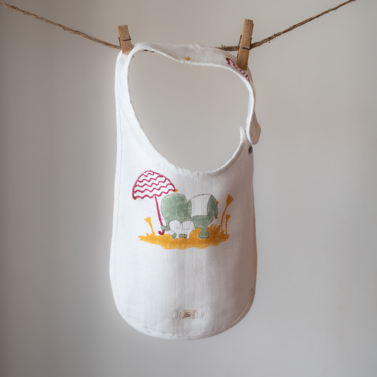 Organic Muslin Baby Bib - Elle | Multi