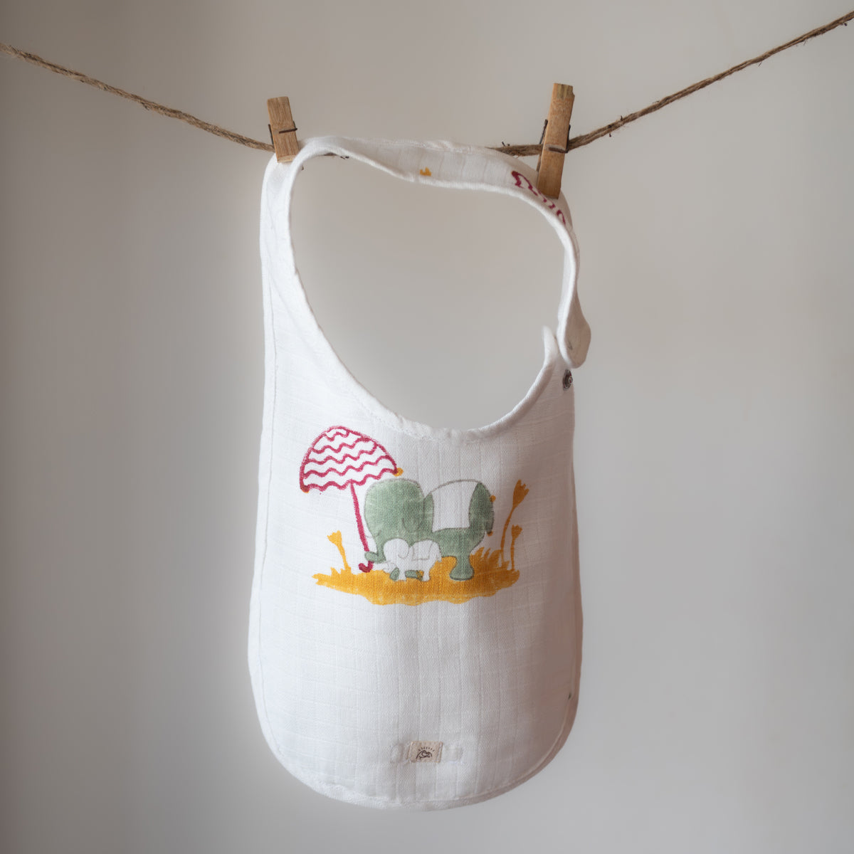 Muslin Bib Set for Babies | Elle - Earthy