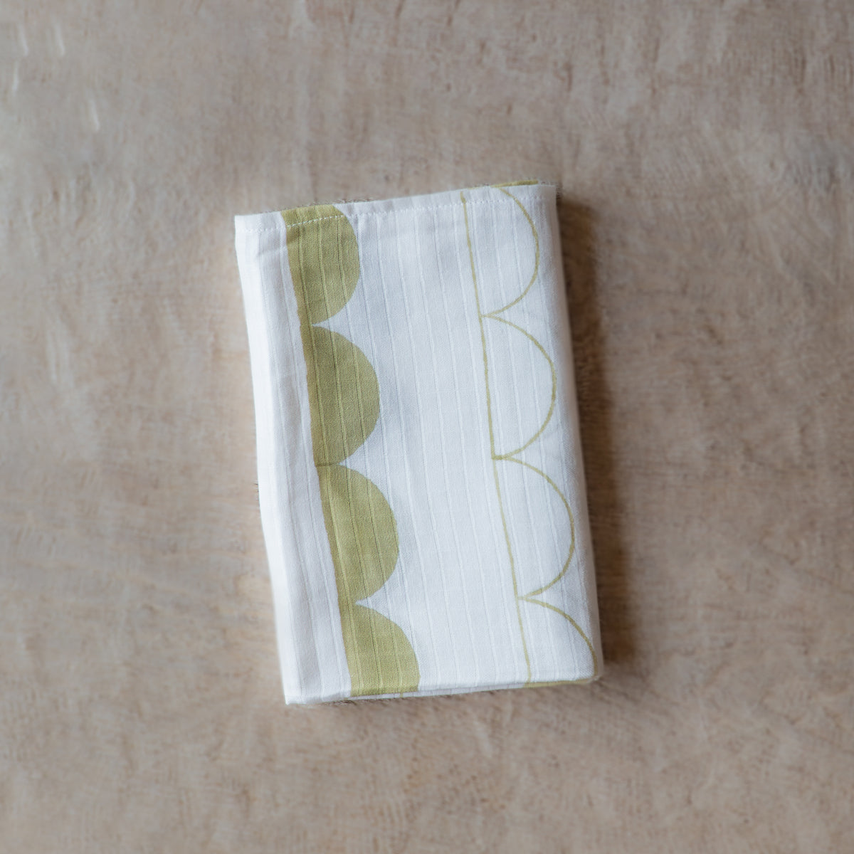 Organic Muslin Baby Swaddle - Circus Half Moon