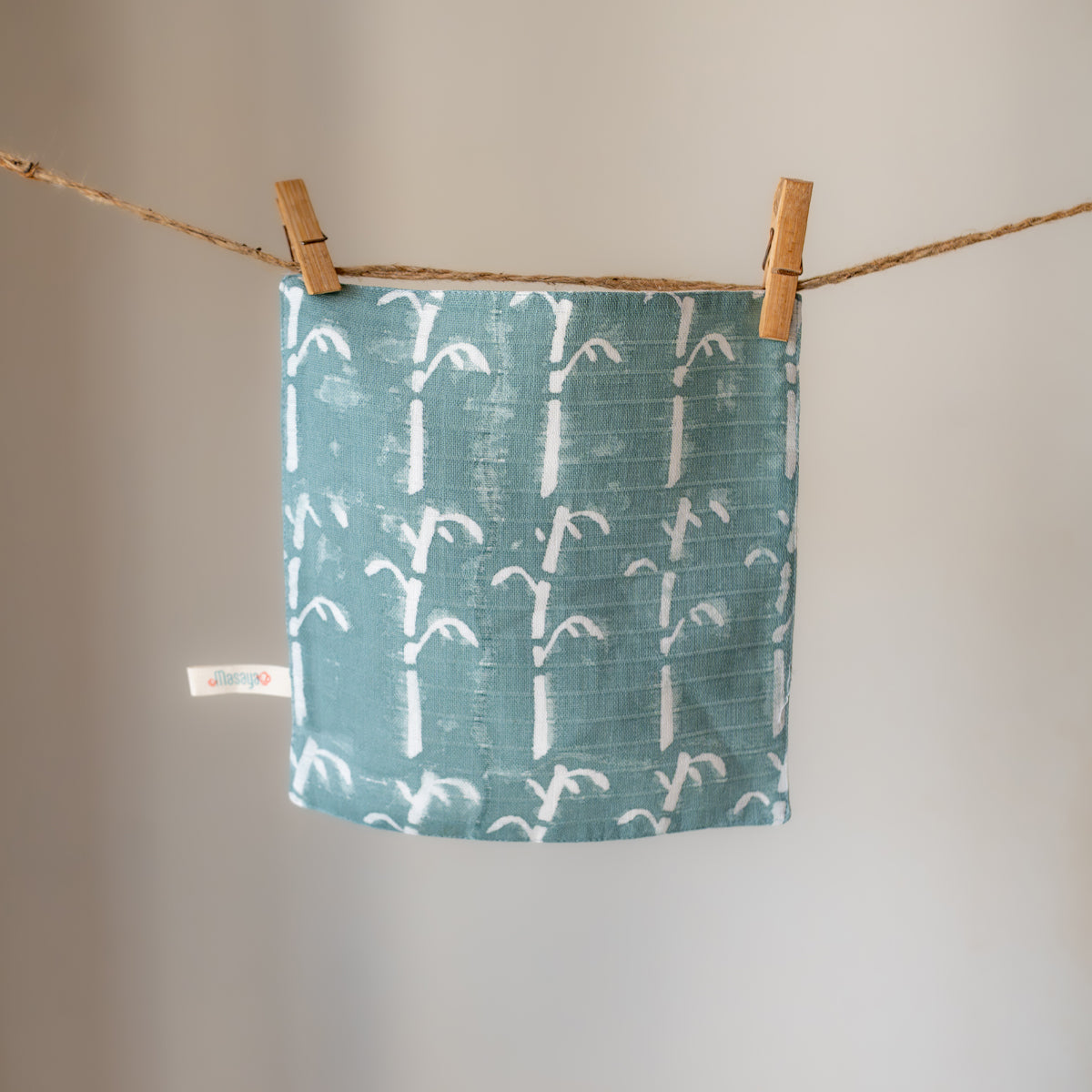 Organic Muslin Small Wash Cloth/Napkin - Bamboo