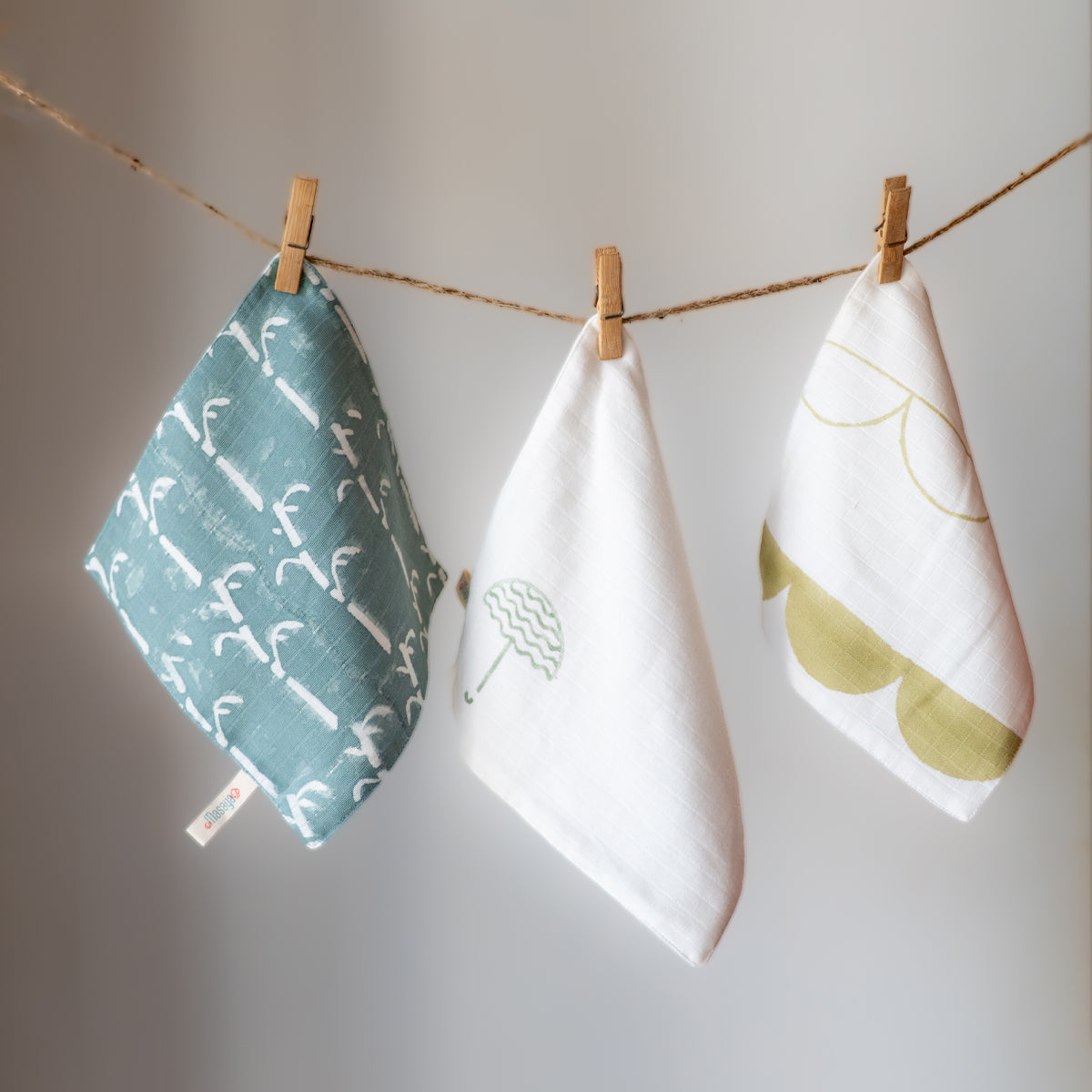 Baby Wash Cloth - Small | Organic Muslin | Set of 3