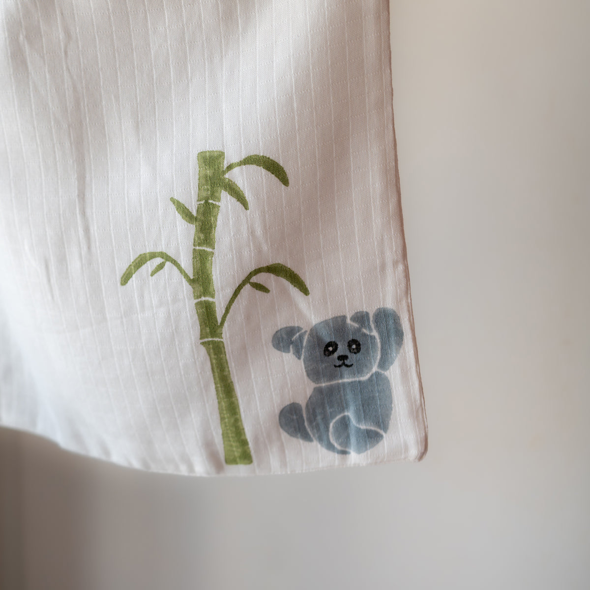 Organic Muslin Big Wash Cloth/Napkin - Koala | Purple