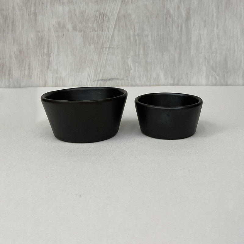 Black Pottery Bowl