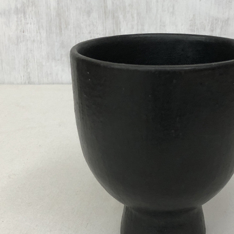 Black Pottery Planter