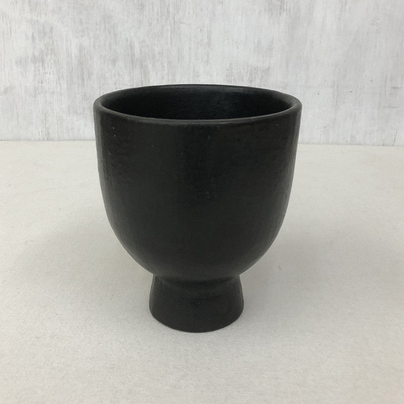 Black Pottery Planter