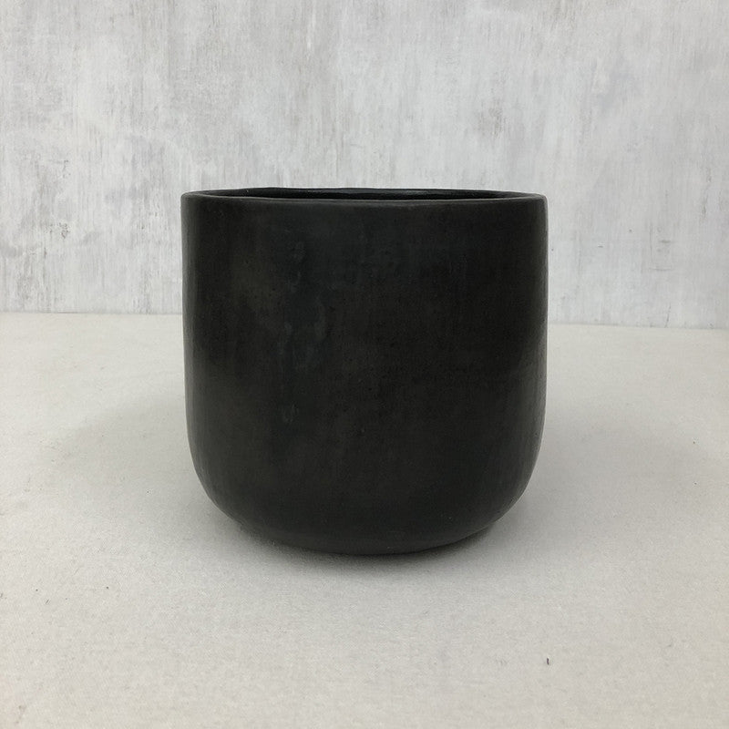 Black Pottery Planter