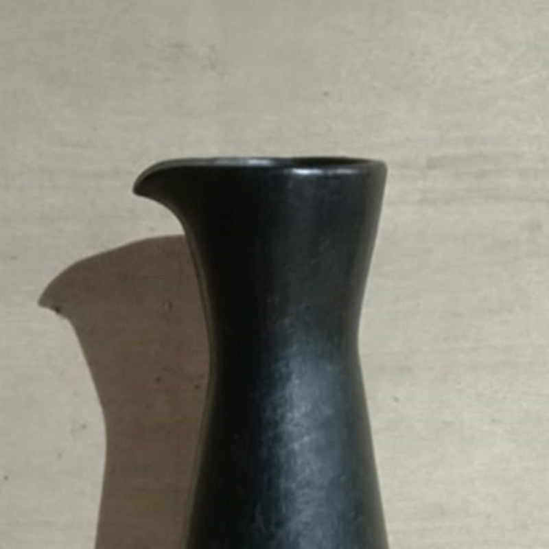 Black Pottery Carafe