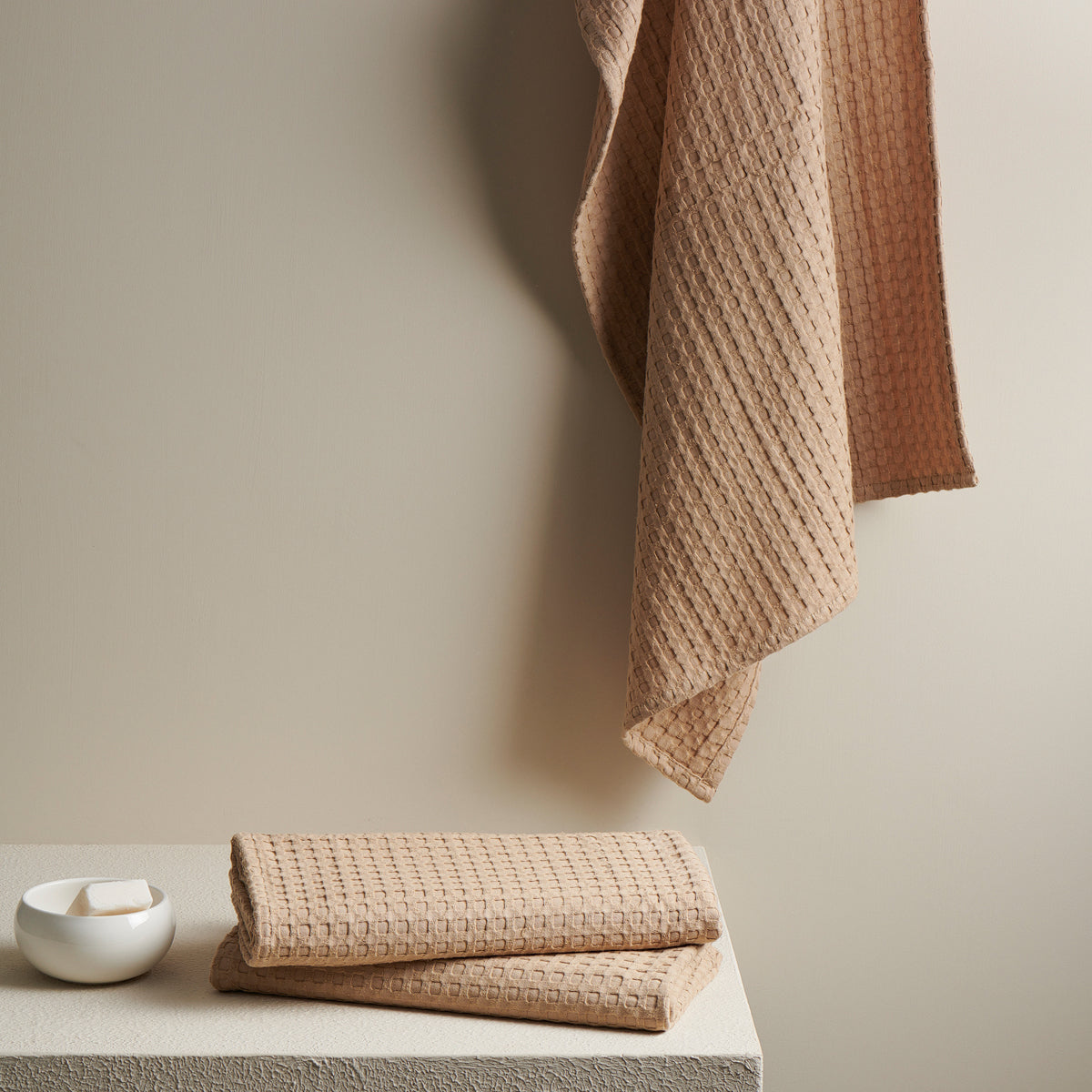 Pebble | Cotton | Waffle | Xl Bath Towel