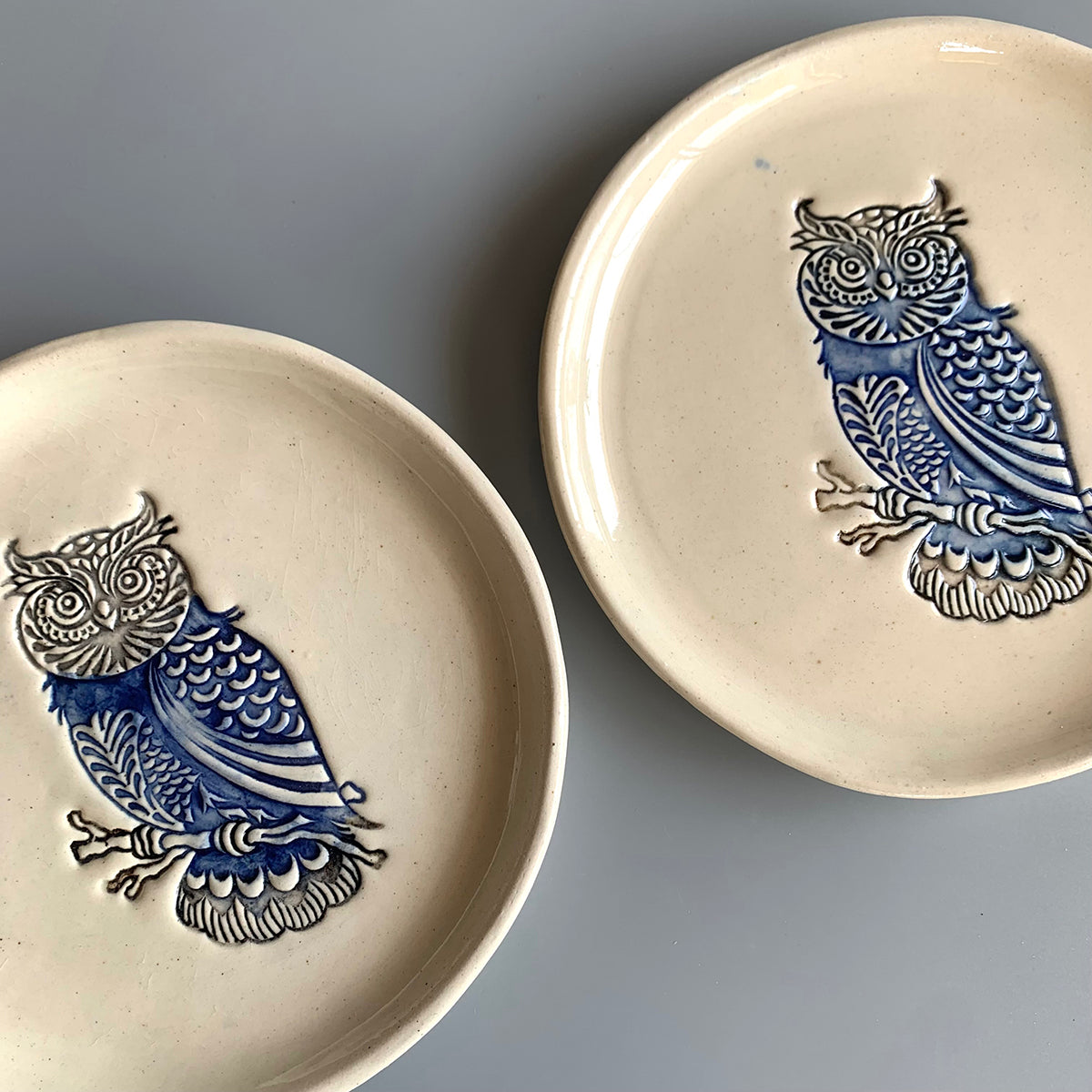 Owl Plate | Handmade Hand painted Ceramic