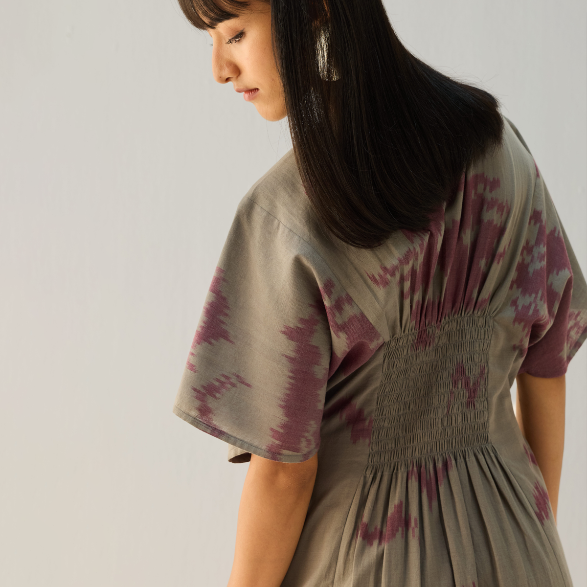 Purpose Handwoven Ikkat Maxi Dress