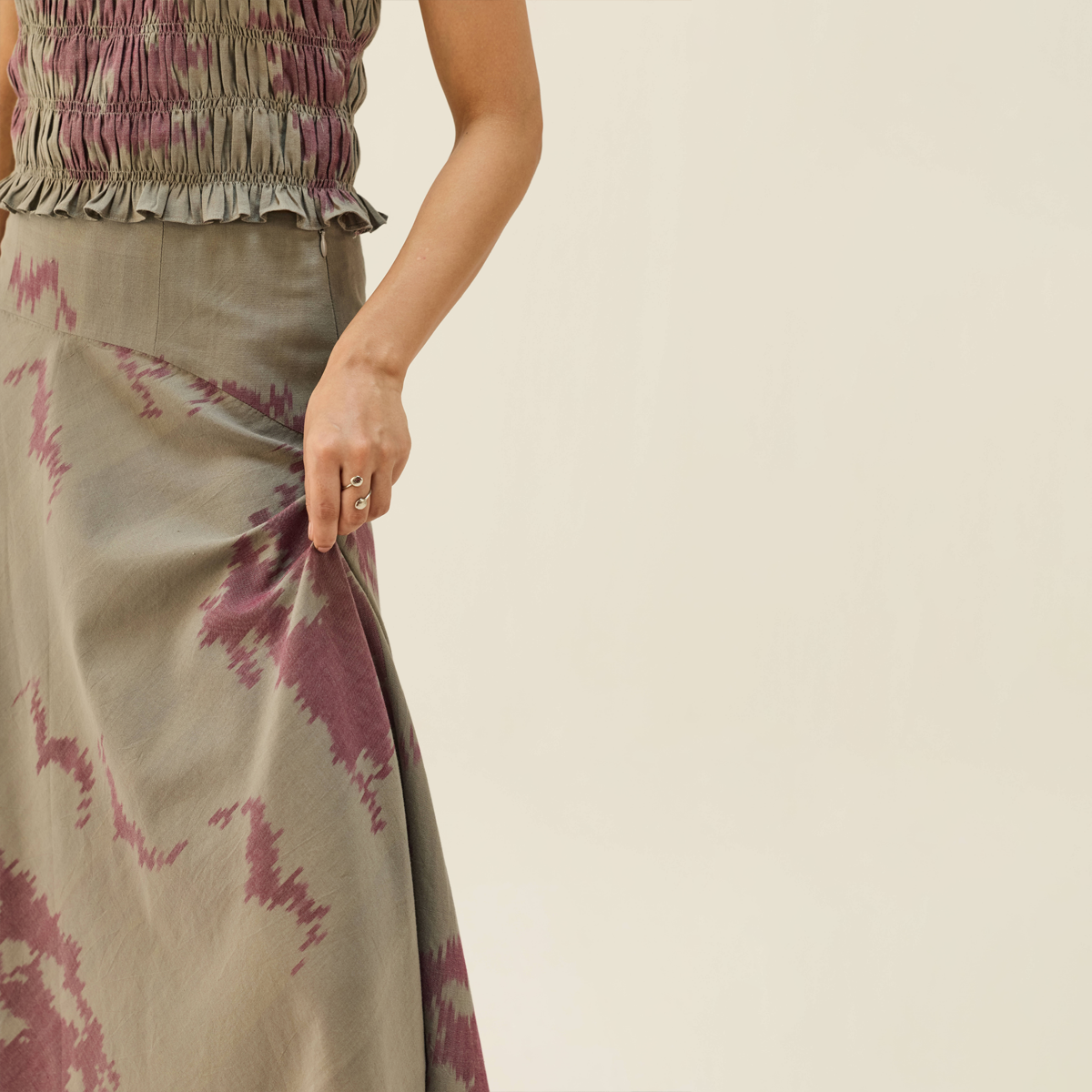 Purpose Handwoven Ikkat Skirt