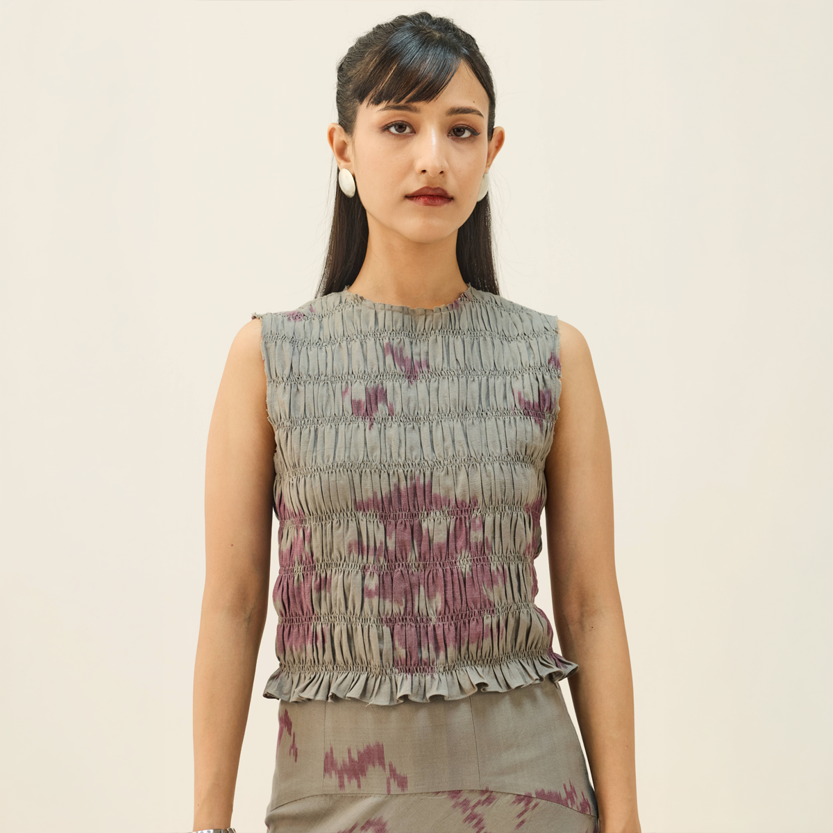 Purpose Handwoven Ikkat Top