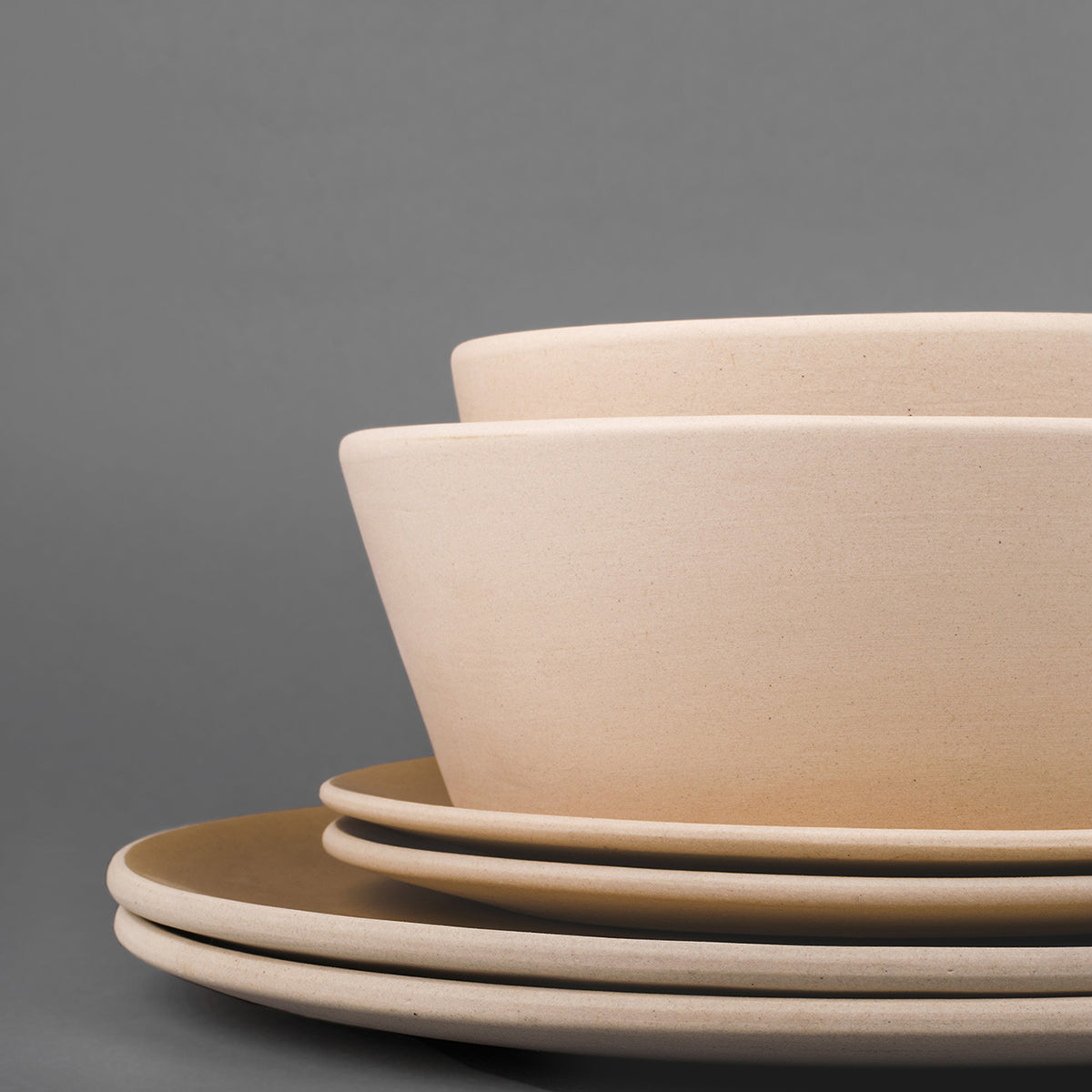 Ceramic Plates | Yellow | Set of 2