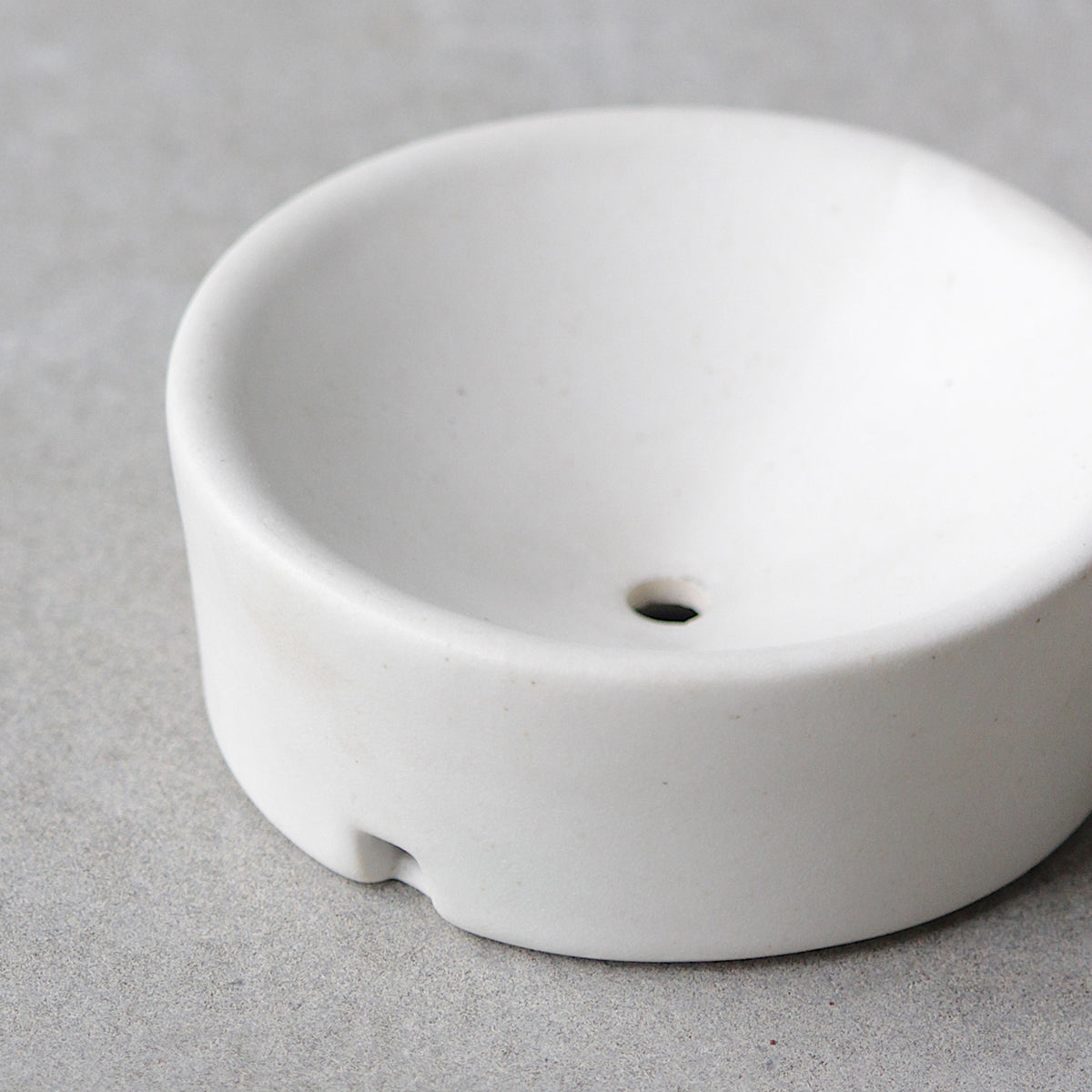 Stoneware Soap Tray | White