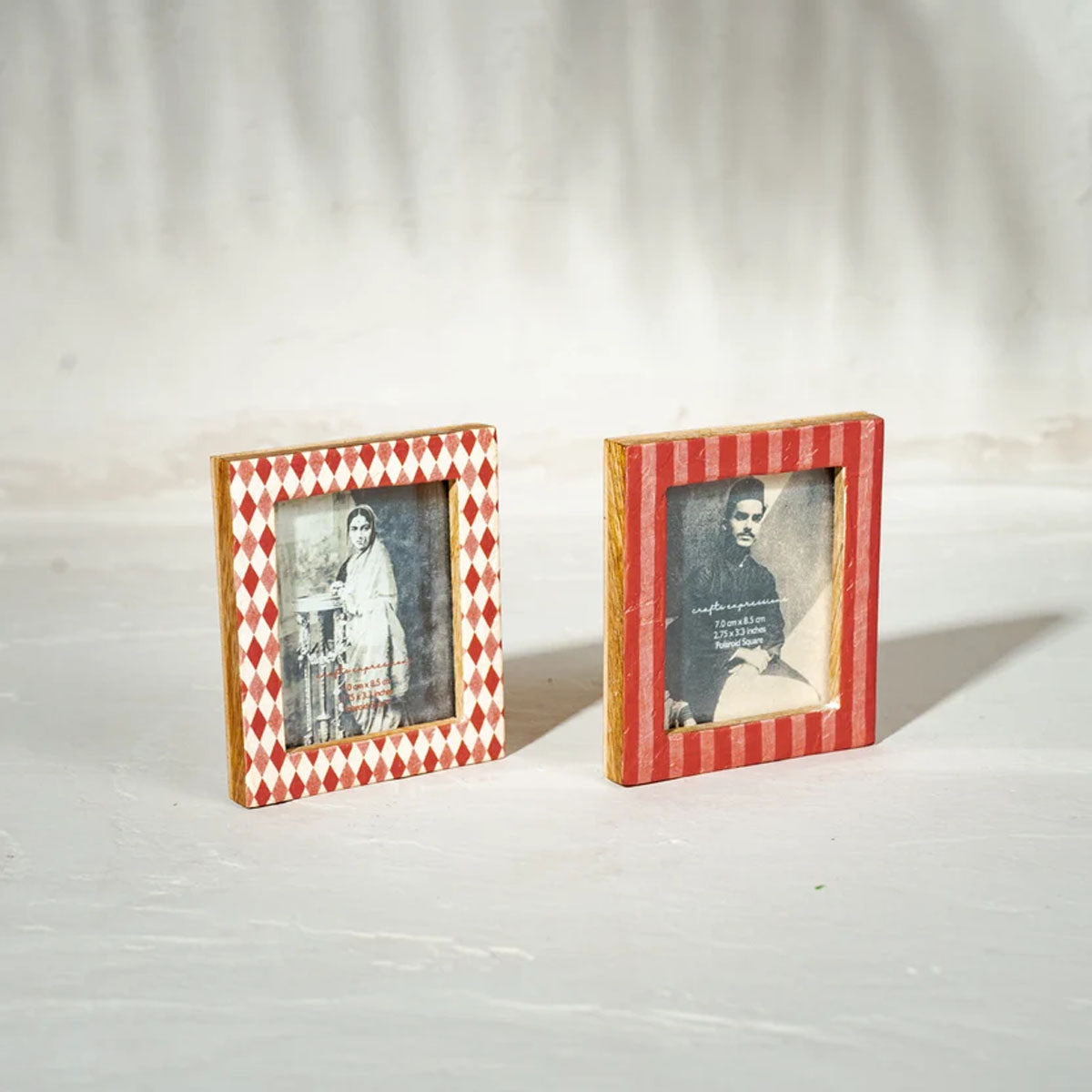 Ruby Wooden Instax Square Photo Frame | Red