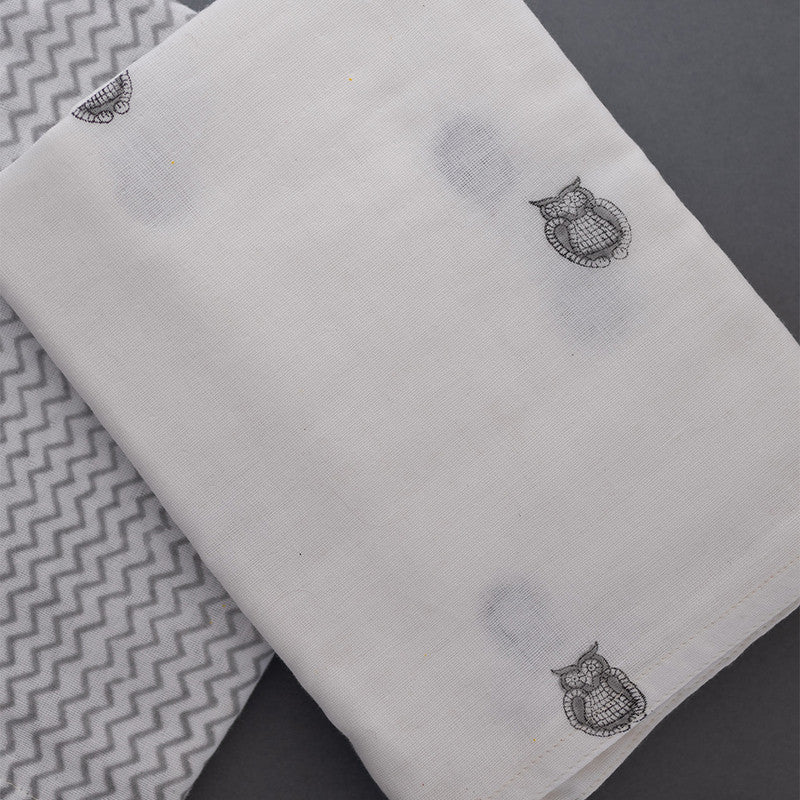 Owl Muslin Swaddle Set