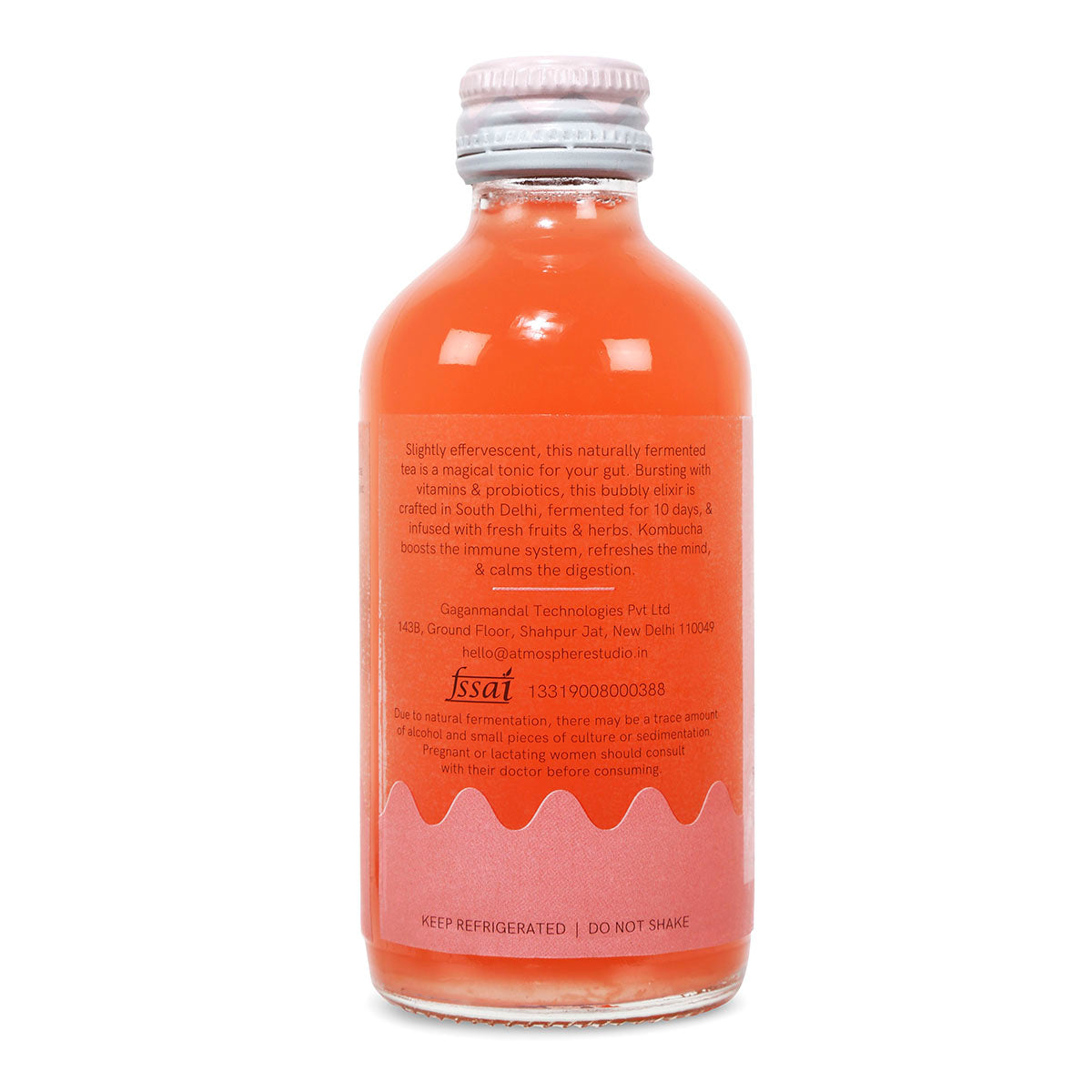 Raspberry Kombucha | 210ml | Pack of 1