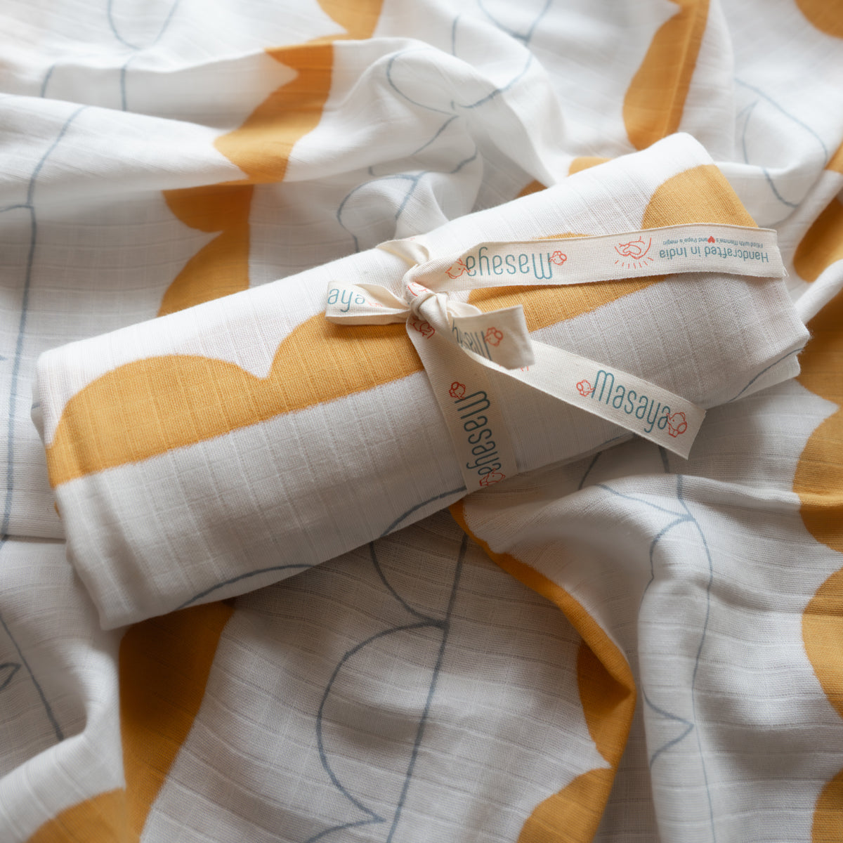 Ogranic Muslin Baby Swaddle - Earthy Elle