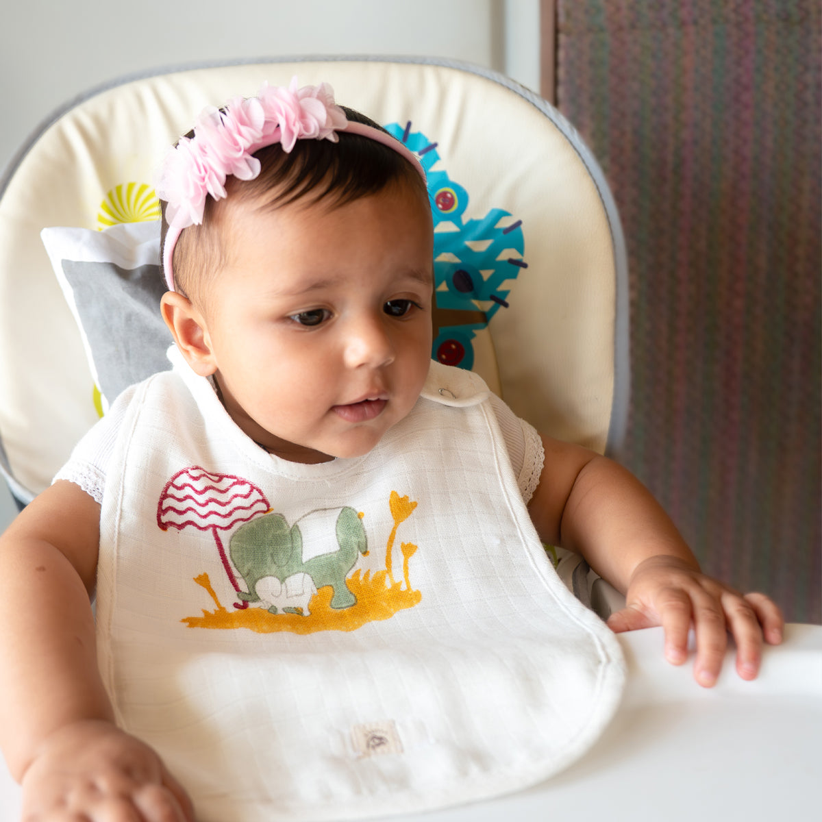 Muslin Bib Set for Babies | Elle - Earthy