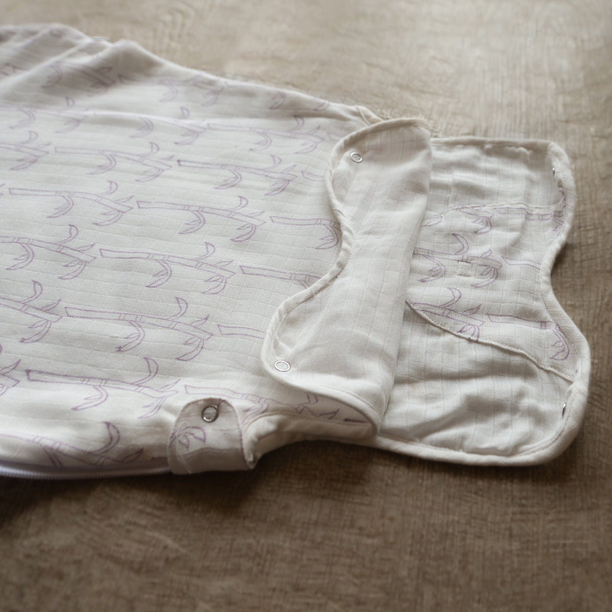 Organic Muslin Sleeping Bag for Baby - Koala | Purple