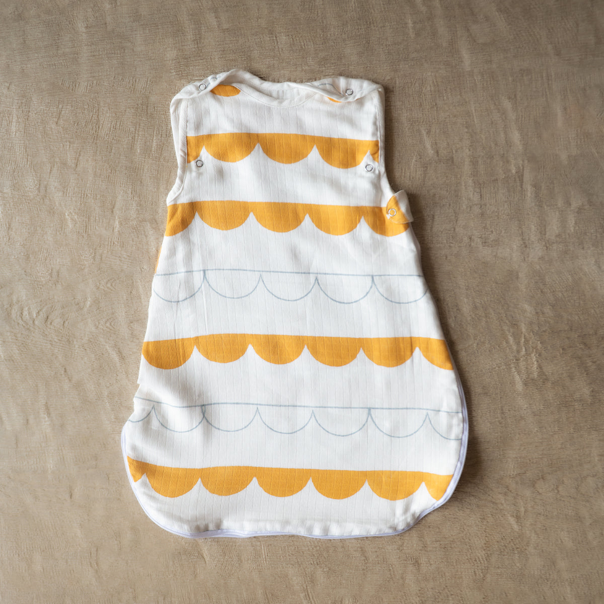 Organic Muslin Sleeping Bag for Baby - Elle Half Moon | Yellow