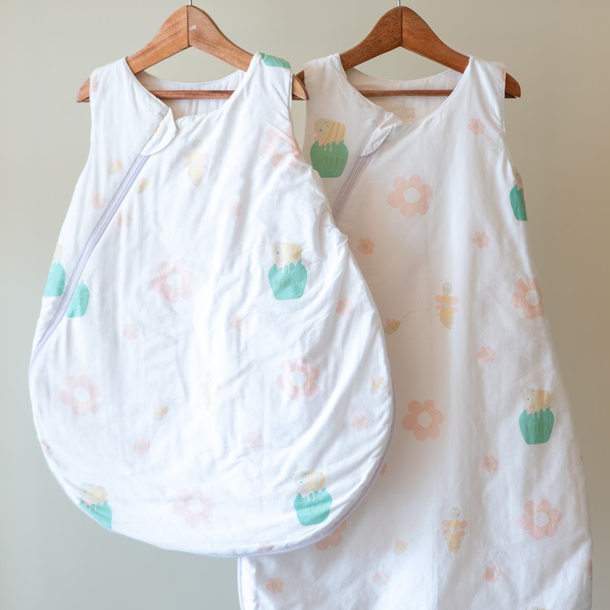 Pure Cotton Sleeping Bag for Baby - Bee | Pastel