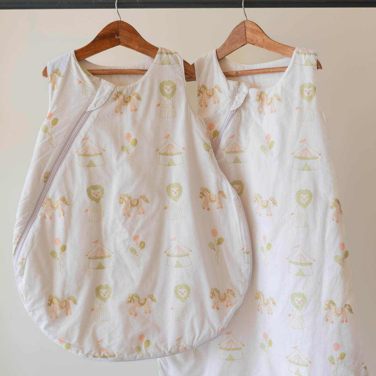 Pure Cotton Sleeping Bag for Baby - Circus | Peach