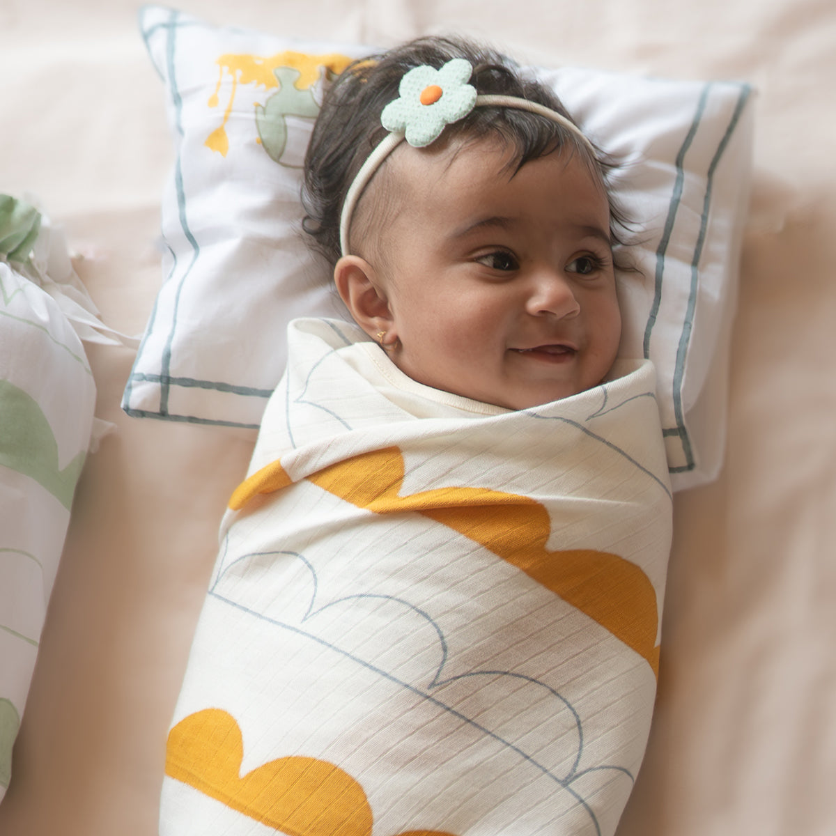 Ogranic Muslin Baby Swaddle - Earthy Elle