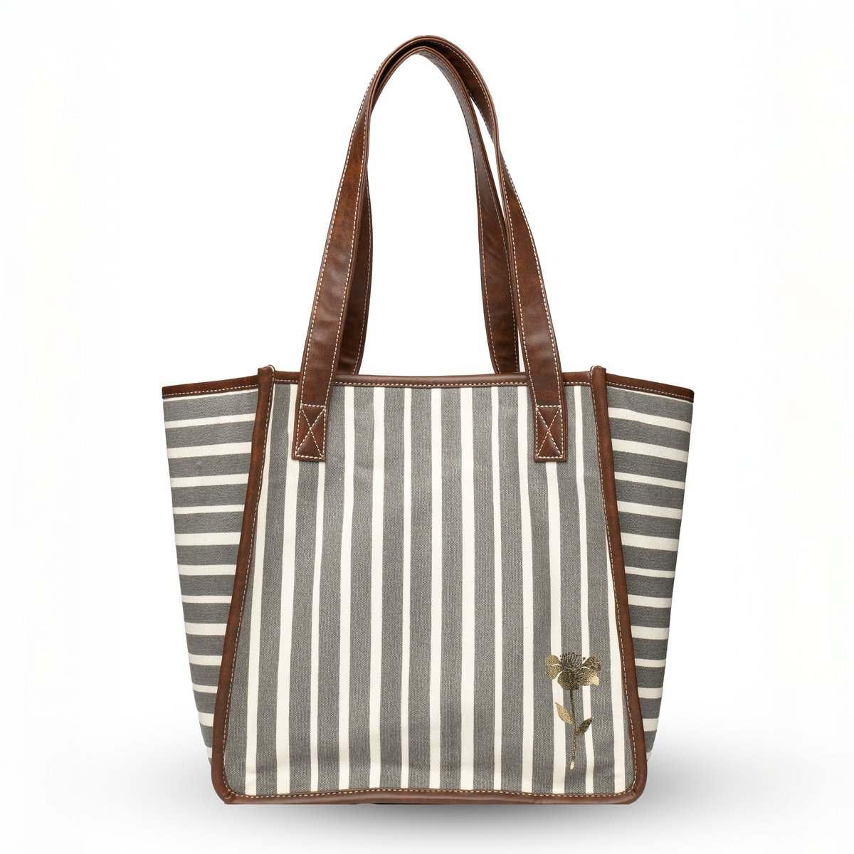 Retro Stripe Work Tote