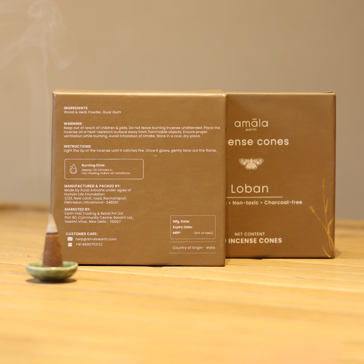 Natural Incense Cones | Loban | 40 Cones