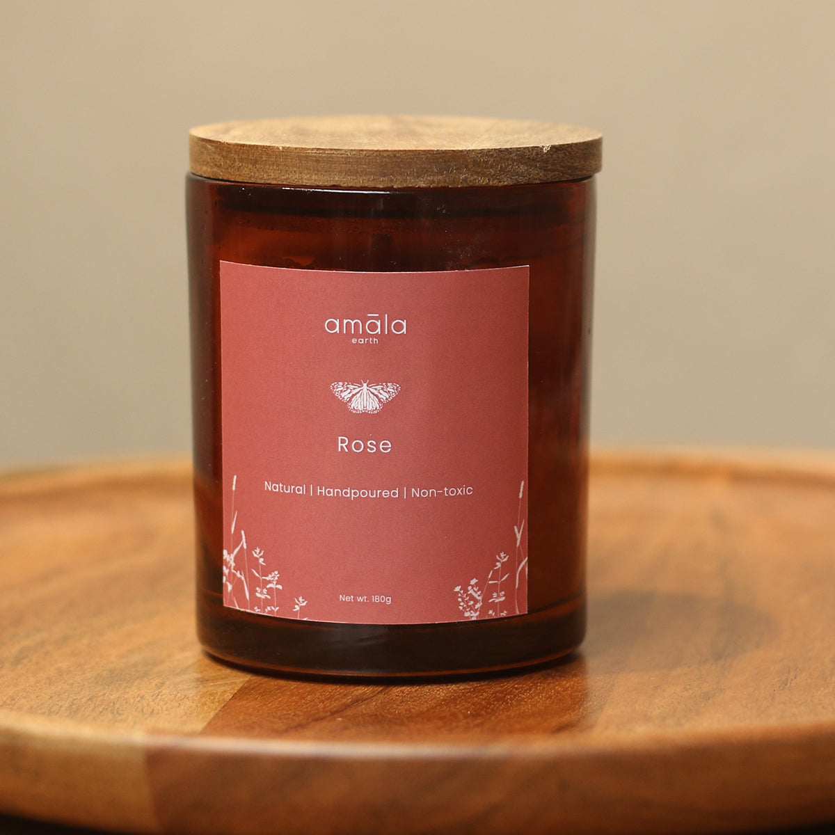 Soy wax Candle |Rose| 180 G