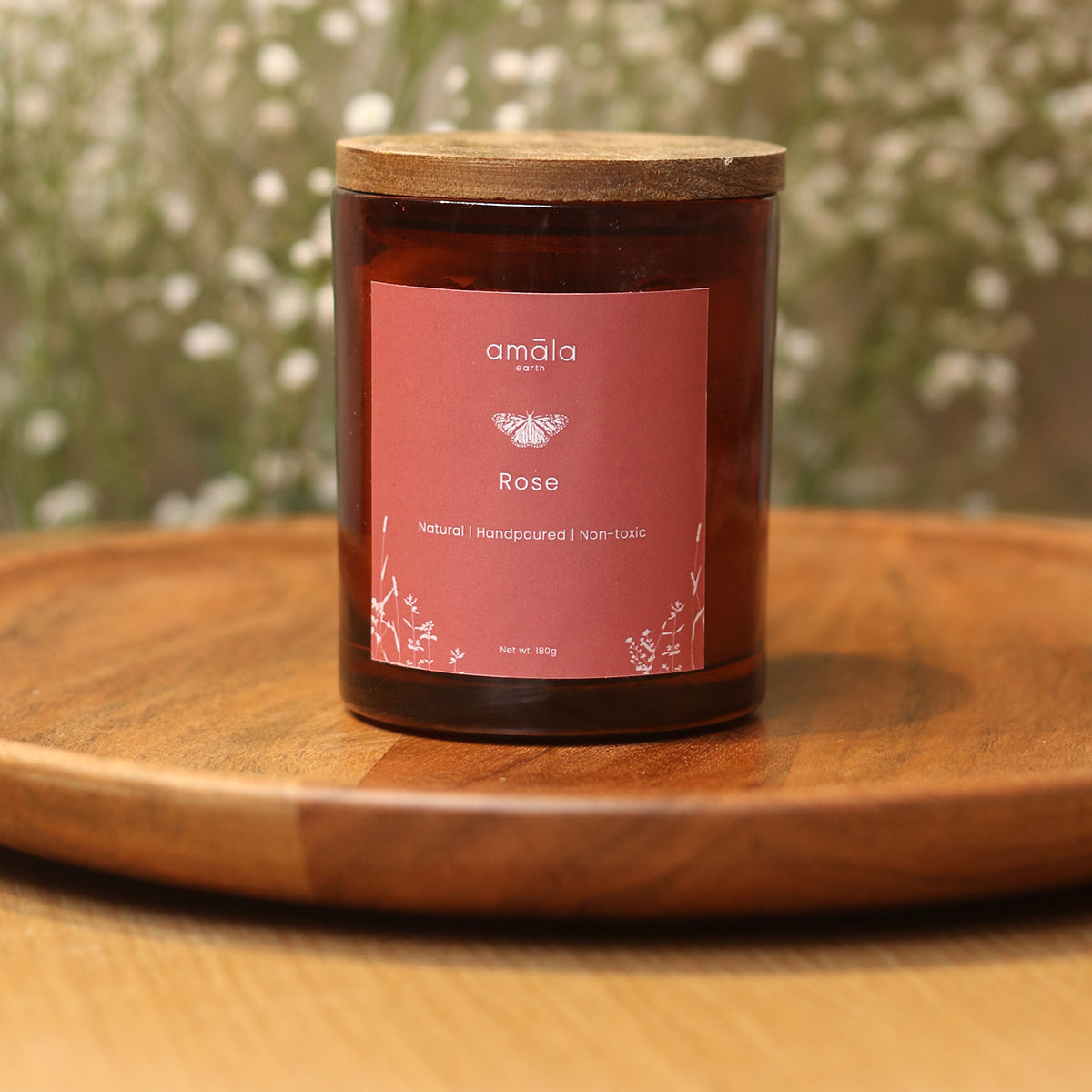 Soy wax Candle |Rose| 180 G