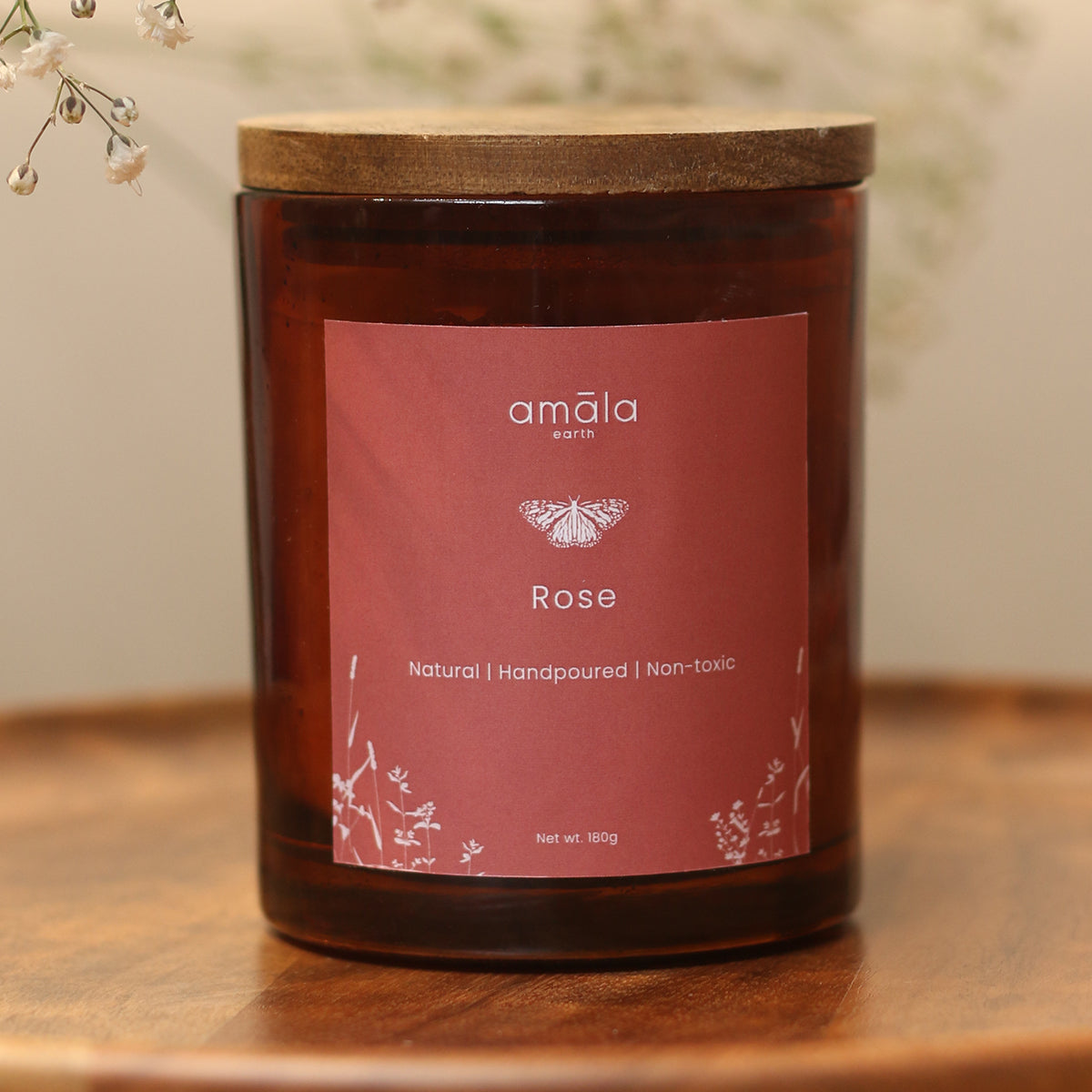 Soy wax Candle |Rose| 180 G