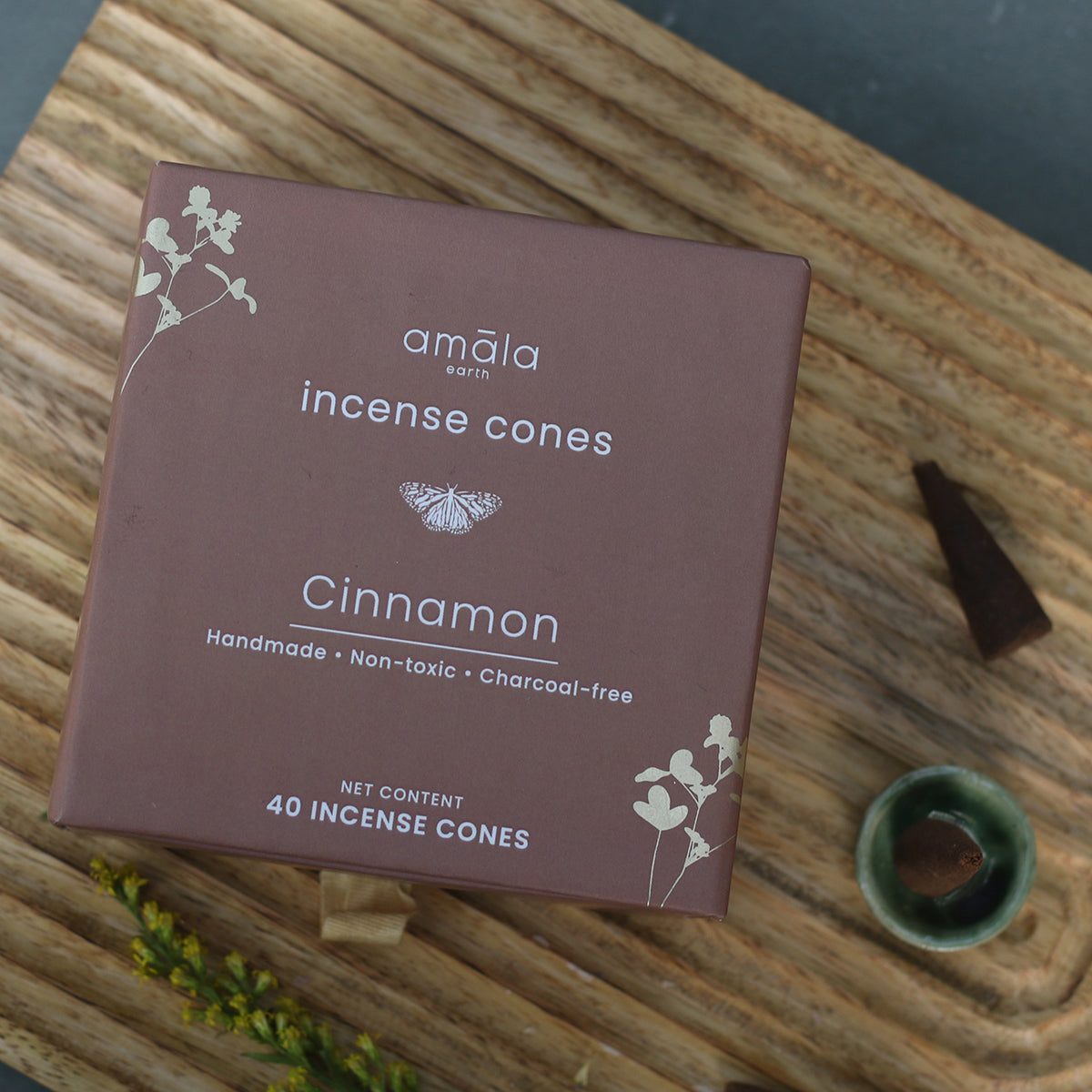 Natural Incense Cones | Cinnamon | 40 Cones