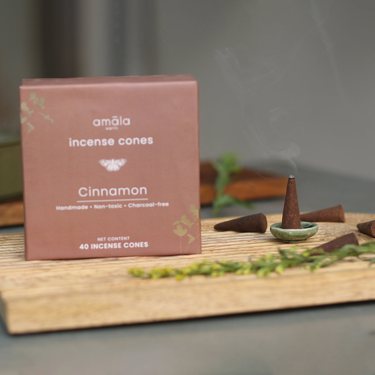 Natural Incense Cones | Cinnamon | 40 Cones