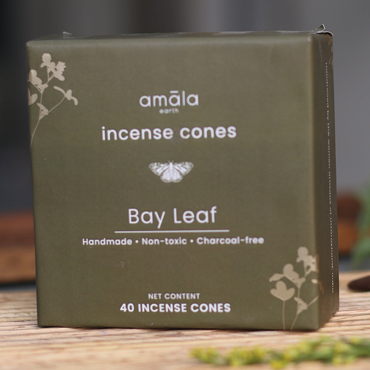 Natural Incense Cones | Bay Leaf | 40 Cones