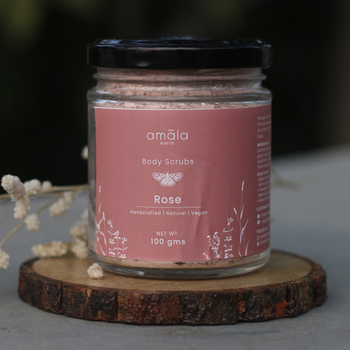 Vegan Body Scrub | Rose | 60 G