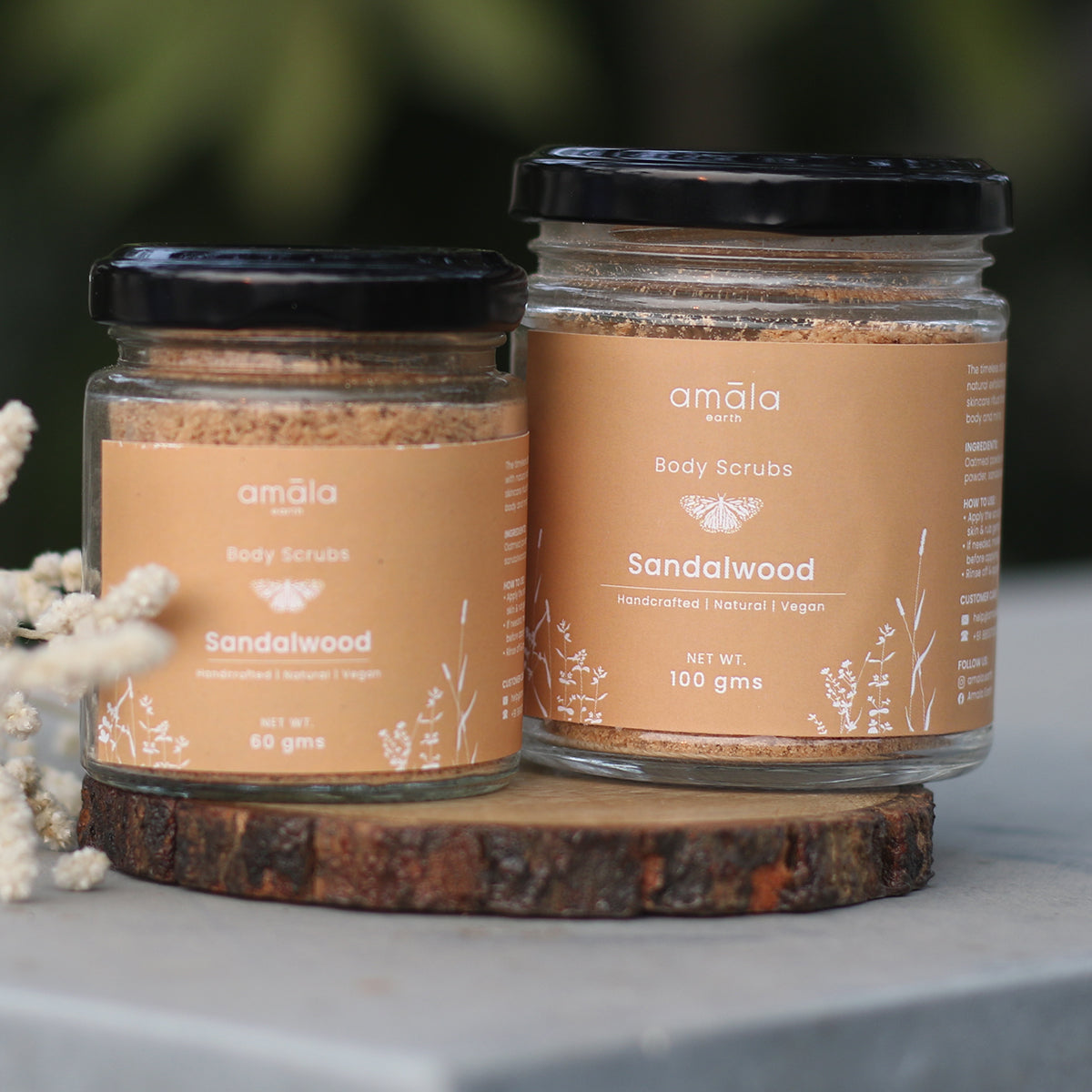 Vegan Body Scrub | Sandalwood | 60 G