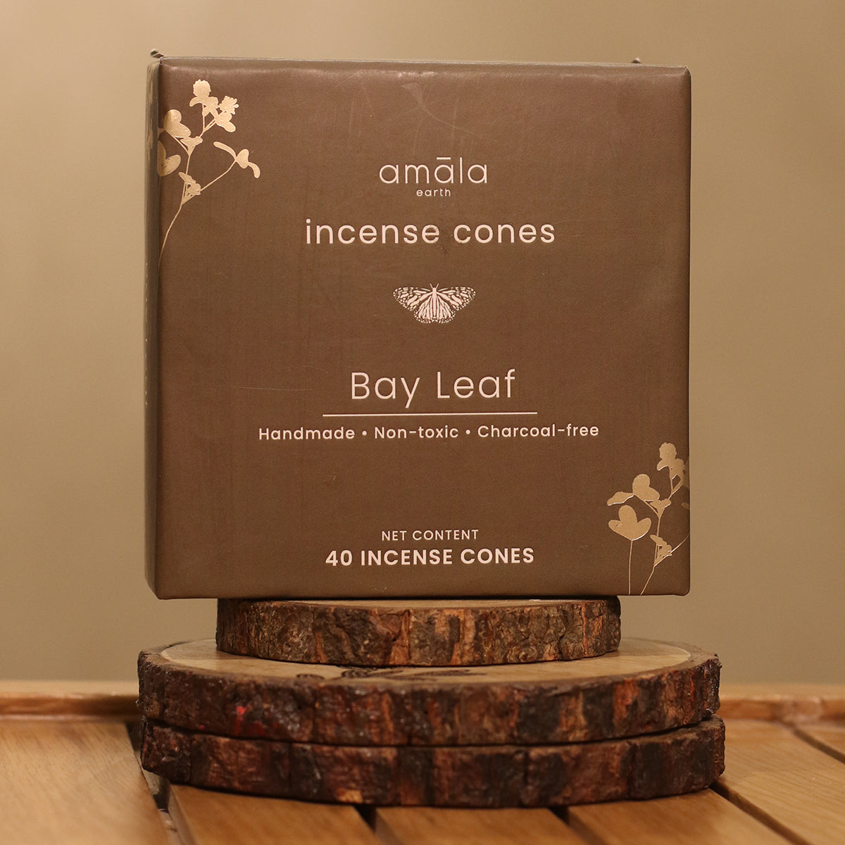 Natural Incense Cones | Bay Leaf | 40 Cones