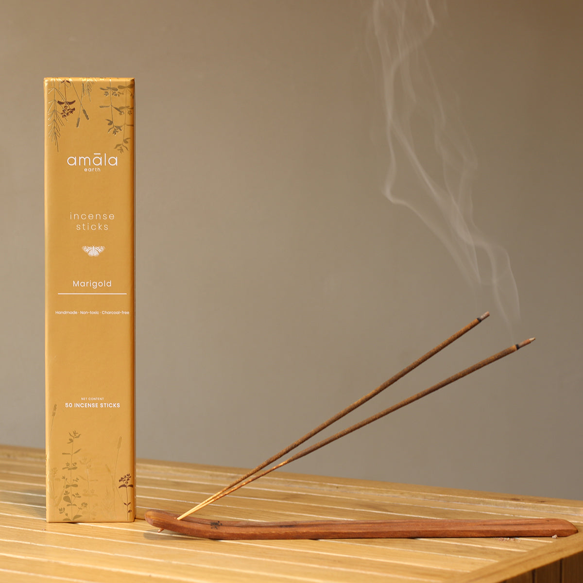 Natural Incense Sticks | Marigold | 50 Sticks