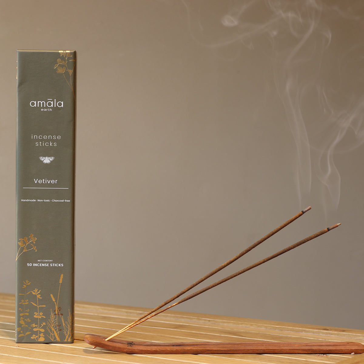 Natural Incense Sticks | Vetiver | 50 Sticks