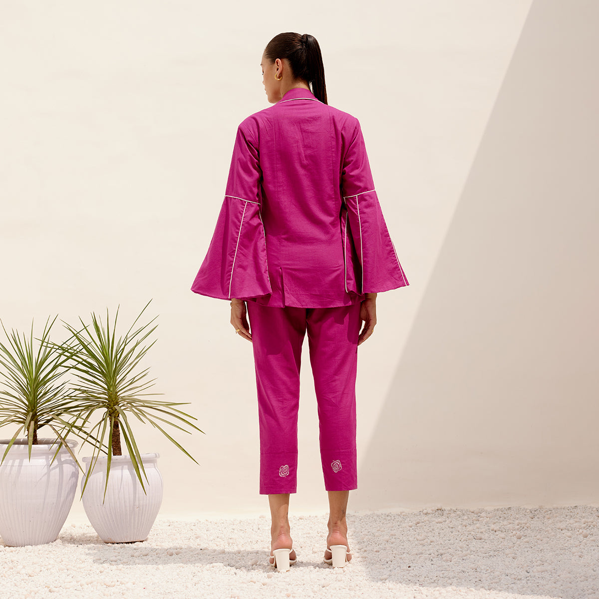 Carnival Blazer | Hemp Fabric | Magenta