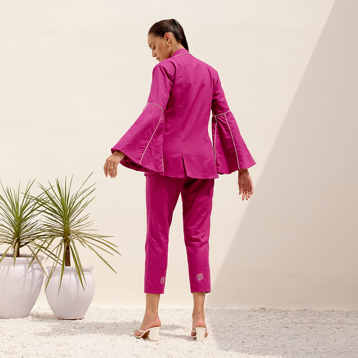 Carnival Blazer | Hemp Fabric | Magenta