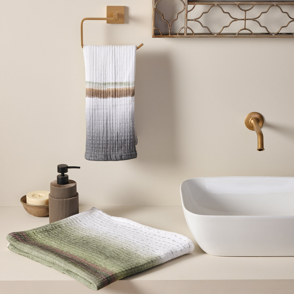 Savanna Rain | Cotton Gauze | Bath Set