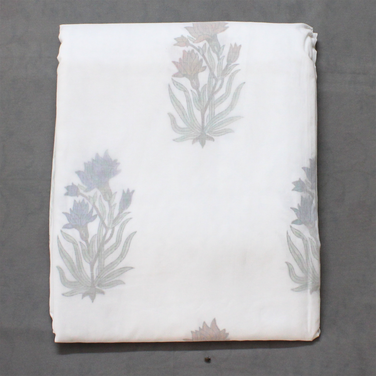 Floral Hues Muslin Dohar (Oak Petals)