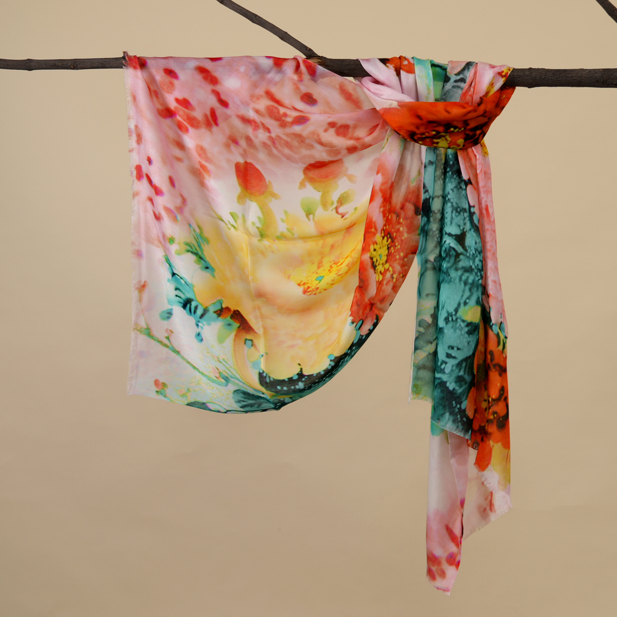 The Art Bloom Bamboo Modal Stole