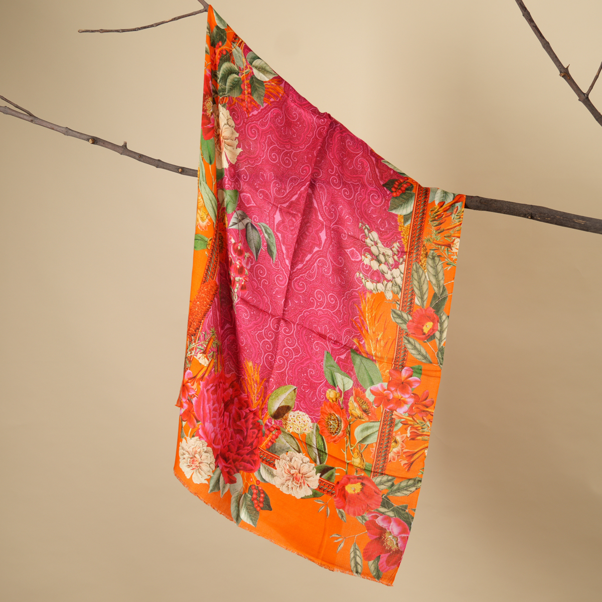 Vivid Oasis Bamboo Modal Stole